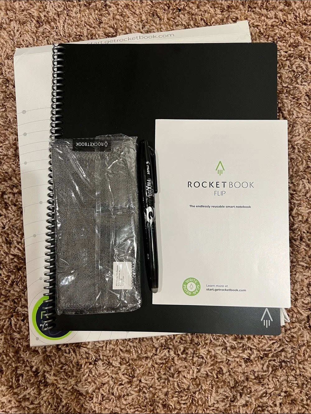 Rocketbook Fusion Reusable Smart Notebook - Black